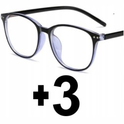 Okulary progresywne wieloogniskowe do czytania. Dal '0', bliż od +1 do +4