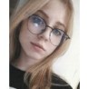 OKULARY minusy złote czarne kocie uszy -3.5