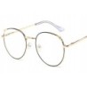 OKULARY metal KOREKCYJNE MINUSY kocie uszy -1 - -4