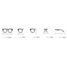 OKULARY metal KOREKCYJNE MINUSY kocie uszy -1 - -4
