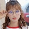OKULARY metal KOREKCYJNE MINUSY kocie uszy -1 - -4