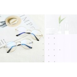 OKULARY metal anty blue srebrne