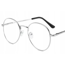 OKULARY metal KOREKCYJNE MINUSY - CZARNE -5