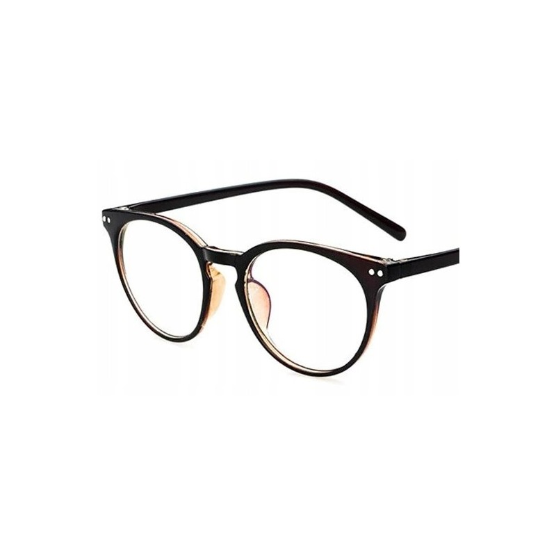 OKULARY DO KOMPUTERA anty blue kocie oczy - brąz