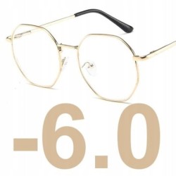 OKULARY KOREKCYJNE MINUSY złote -6