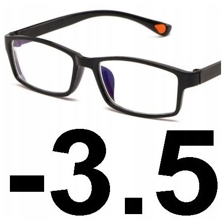 OKULARY DO KOMPUTERA KOREKCYJNE anty blue -3.5