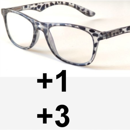 OKULARY dwuogniskowe DAL: +1, BLIŻ: +3