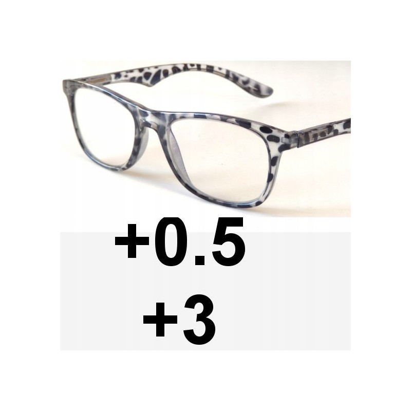 OKULARY dwuogniskowe DAL: +0.5, BLIŻ: +3