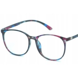 OKULARY duże zielone antyblue UV400 zerówki
