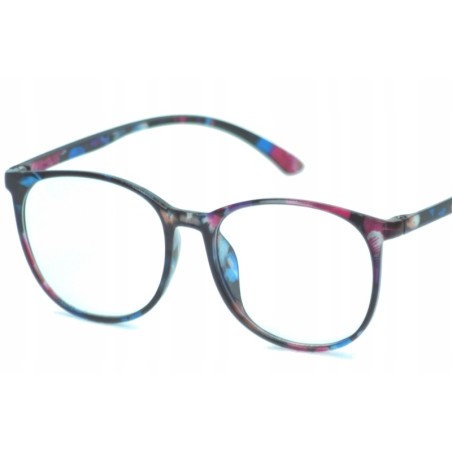 OKULARY duże przezroczyste antyblue UV400 zerówki
