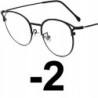 OKULARY korekcyjne KOCIE minusy CZARNE -2