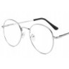 OKULARY metal korekcyjne minusy srebrne -2.75