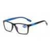 OKULARY KOREKCYJNE sportowe niebieskie PLUSY +3.5