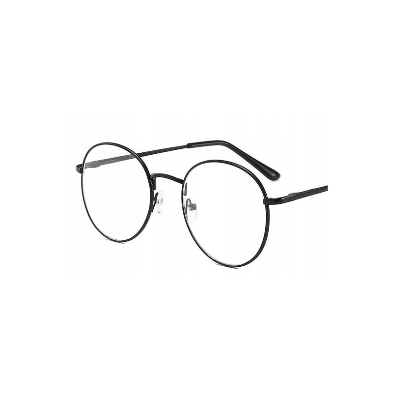 OKULARY metal korekcyjne MINUSY czarne -0.75
