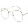 OKULARY MINUSY srebrne kocie uszy -1