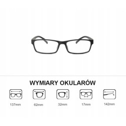OKULARY KOREKCYJNE brązowe kujonki minusy -4