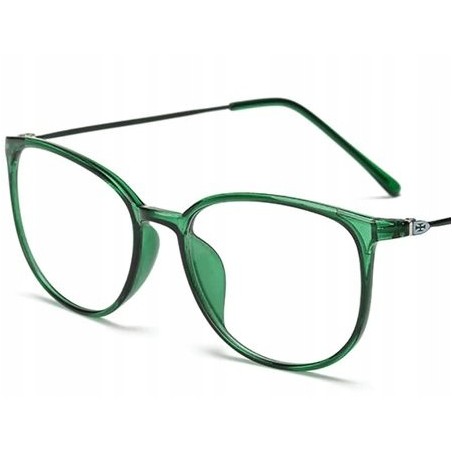 OKULARY KOREKCYJNE MINUSY zielone -0.5 do -6