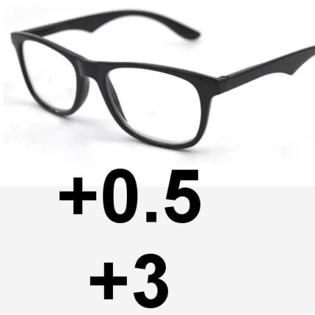 OKULARY dwuogniskowe DAL: +0.5, BLIŻ: +3