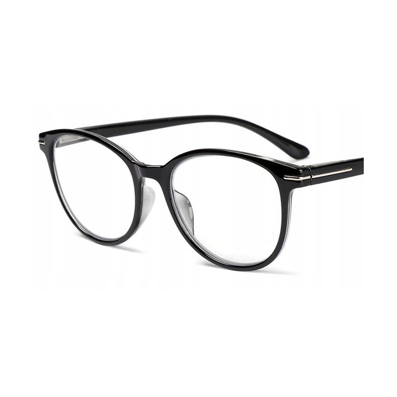 Okulary progresywne kocie damskie dal 0 bliż +1 +3