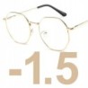 OKULARY KOREKCYJNE MINUSY złote -1.5