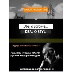 OKULARY KOREKCYJNE MINUSY czarno-złote -1