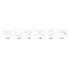 OKULARY metal KOREKCYJNE MINUSY kocie uszy od -6 do +4