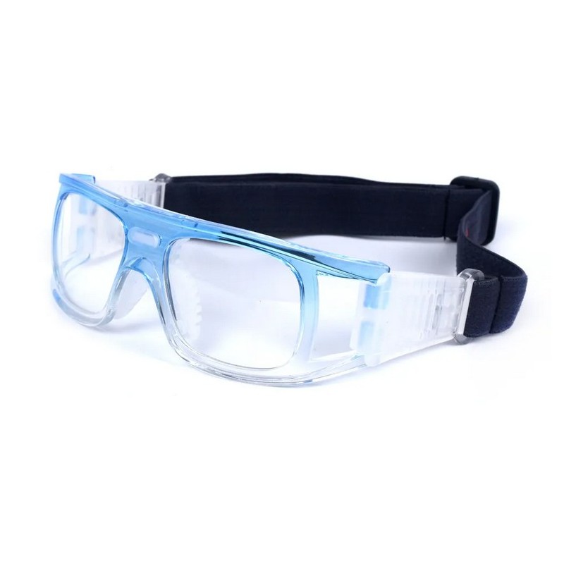 Okulary ochronne sportowe błękitne gradient - wg recepty