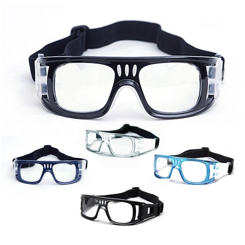 Okulary ochronne sportowe czarne - o określonej mocy soczewek