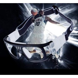 Okulary ochronne sportowe czarne - o określonej mocy soczewek